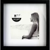 NIELSEN DESIGN Nielsen Aura Black 20x20 Wood Picture Frame with Mat