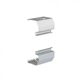 Hager BRS651709 Skirting Duct System 170x65mm Steel Traffic White Screwless