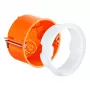 KAISER ELEKTRO 9075-01 74mm x 74mm x 50mm Iegremdējamā ierīču kārba dobajām sienām/ģipškartonam, bezhalogēna, IP20