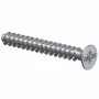 KAISER ELEKTRO 2472-25 Ierīces skrūve M3.5 x 25 mm, pusapaļa galva, sprauga, tērauds, cinkota, sudraba, 1 gab.