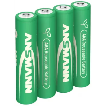 ANSMANN 4 Batteries Type 1050 Micro AAA 1,2 V NiMH Rechargeable (1321-0025)