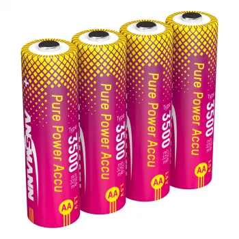 ANSMANN PurePower 3500 AA NiMH uzlādējamās baterijas 3500 mAh 1,2 V 4 iepakojums