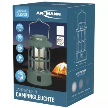ANSMANN CL270B COB LED kempinga laterna 270 lm