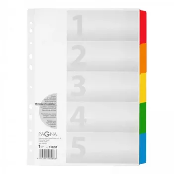 PAGNA 31000-08 Mapes A4 balta PP pastiprināta manilas kartona 40 iepakojums