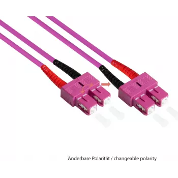Good Connections Fiber Optic Patch Cable Duplex OM4 (Multimode 50/125) SC/ST - 7.5 m
