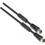 GoodConnections TV antennas kabelis, koaksiālais spraudnis pret koaksiālo ligzdu (niķelēts), 2x ferīta serde, 2x ekranēts, A klase, 9,5 m