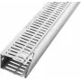 LICATEC Terminal F 2000 vadu kanāls 100x80mm gaiši pelēks RAL 7035 bez halogēniem 7384-1