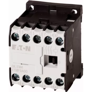 Eaton DILEM-4-230 Mini kontaktors, 230 V maiņstrāva, 4 kW, 3 polu, 1 NO palīgkontakts, skrūvju spailes