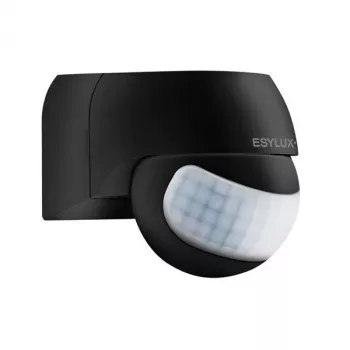 ESYLUX MD 180 Basic Vadu PIR kustības detektors 180° 12m Melns IP44 2,5m