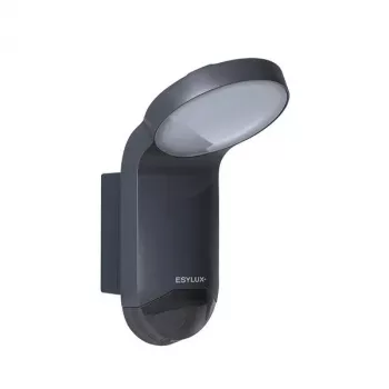ESYLUX WILMA WL 100 OP LED āra prožektors 1000lm 4000K IP65 Grafīts ar PIR kustības detektoru