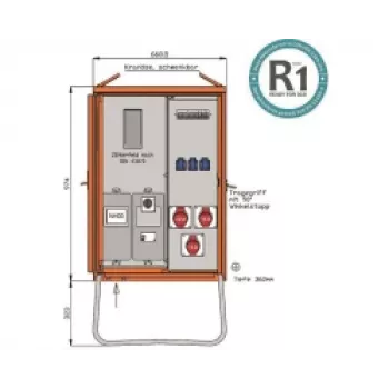 Walther WAV0100R1 pārnēsājams jaudas sadalītājs 22kVA