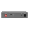 LevelOne GEP-0531 Nepārvaldāms PoE+ slēdzis, 3x GE PoE+ (30W) + 1x Hi-PoE (60W), 60W budžets, plastmasas galddatora korpuss