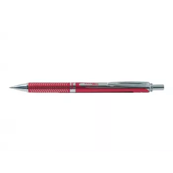 Pentel EnerGel Sterling BL407B šķidrā gēla tintes lodīšu pildspalva, 0,7 mm, melna, ievelkama, metāla korpuss