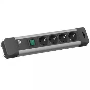 Bachmann CONNECT US Pagarinātājs - 4 Kontaktligzdas, 1,8m Kabelis, Melns