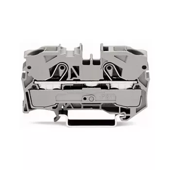 WAGO 2010-1201 Caurlaides spaiļu bloks, 10 mm², 800 V, pelēks
