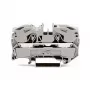 WAGO 2016-1201 Caurplūdes spaiļu bloks, 16 mm², 800 V, pelēks, Push-in CAGE CLAMP