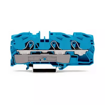 WAGO 2016-1304 TOPJOB S Caurplūdes spaiļu bloks, 4-vadītāju, 16 mm², 800 V, pelēks