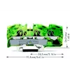 WAGO 2016-1307 3 vadītāju zemējuma spailu bloks, 16 mm²
