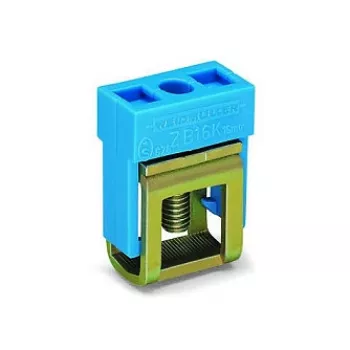 WAGO 210-281 2-vadu DIN-sliedes spaiļu bloks, CAGE CLAMP, pelēks, 800V, 24A