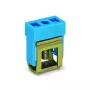WAGO 210-281 2-vadu DIN-sliedes spaiļu bloks, CAGE CLAMP, pelēks, 800V, 24A