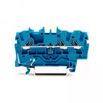 WAGO 2002-1304 3-vadu spiedsavienojuma spaiļu bloks, 2,5 mm², 800 V, pelēks