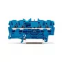 WAGO 2002-1404 Caurplūdes spaiļu bloks, 2-vadītāju, 800V, 24A, pelēks, Push-in CAGE CLAMP
