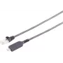 S-IMPULS USB-C uz RJ45 Gigabit Ethernet adaptera kabelis 15m Melns