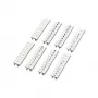 Phoenix Contact ZBF 5 Zack Marker Strip - Balts - 10 marķējumi - 5 mm solis - 1050017:0071