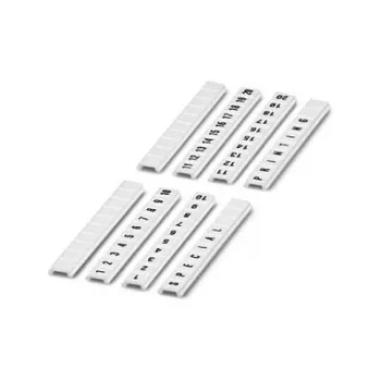 Phoenix Contact Terminal Block Markers - 10 Pieces - White - 0.57 g