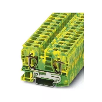 Phoenix Contact ST 10-PE Zemējuma spaiļu bloks, atsperu spīļu savienojums, 10 mm², zaļi dzeltens