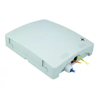 Telegärtner ODB54 Fiber Optic Splice Box Housing, IP54, Wall Mount, Light Grey (RAL 7035)