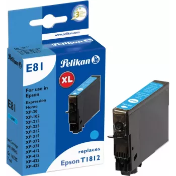 Pelikan saderīga tintes kasetne Epson T1812 ciāna 4,6ml 180 lapas