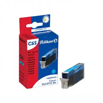 Pelikan saderīga tintes kasetne Canon CLI-571C XL ciāna augstas ražības 11ml