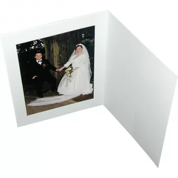 DAIBER Portretu mapes ar paspartū 15x20 balta matēta (100 iepakojumā)
