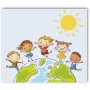 DAIBER Globe 13x18 Bērnu portretu mapes (10 iepakojumā) - Zila