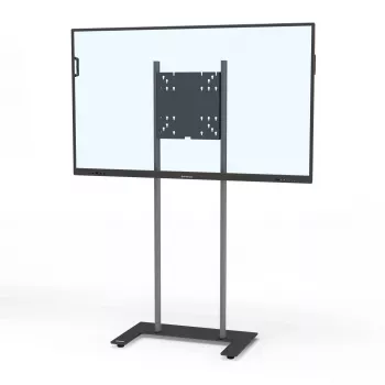 Kindermann Premium DS Racer grīdas statīvs LCD displejiem līdz 70 inch - anodēts alumīnijs - melns, sudraba metālisks