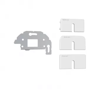 Kindermann Konnect Design Click Outlet Bezel Pure White RAL 9010 2-Port Keystone