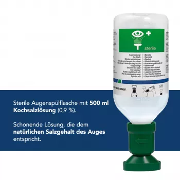 First Aid Only Acu mazgāšanas pudele 500 ml