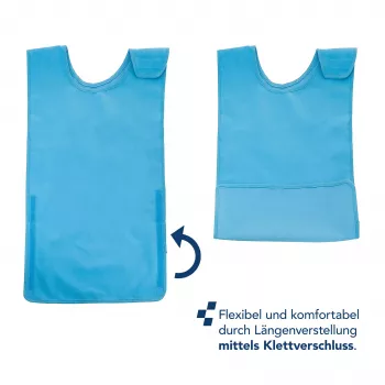 First Aid Only pacienta priekšauts zils individuāli regulējams 1 gabals