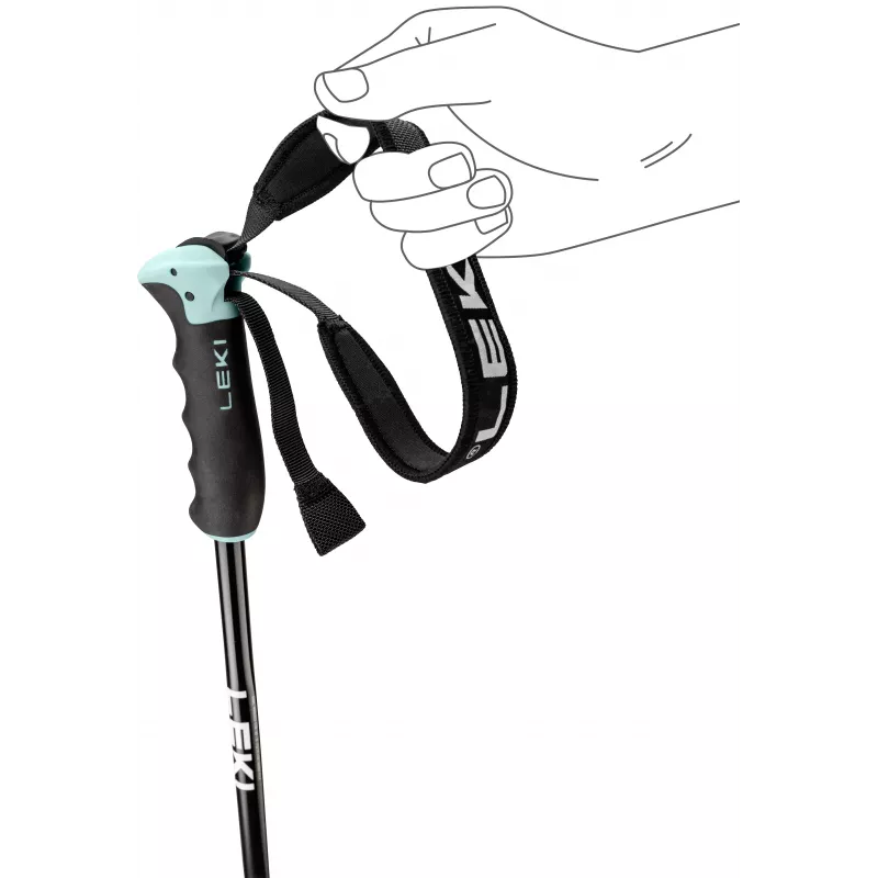LEKI KIJE NEOLITE AIRFOIL WOMEN Slēpju nūjas 115 cm Zils/Balts