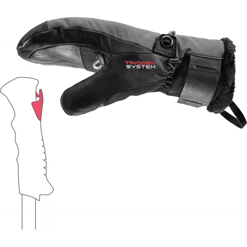 LEKI Lantana 3D GTX Women Mitt melni dūraiņi 6.5