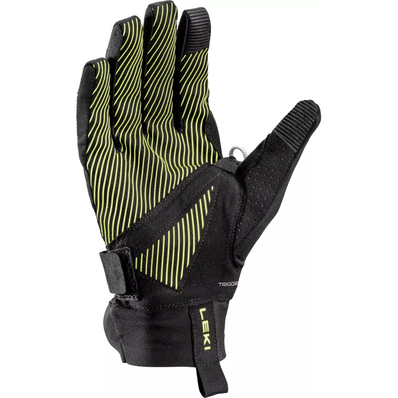 LEKI Ultratrail Storm TR Trail Running Cimdi Melns/Dzeltens/Violets Izmērs 9.0 (L)