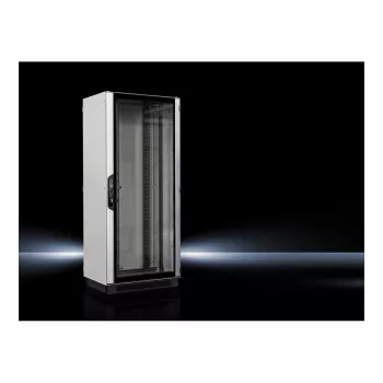Rittal VX IT tīkla servera statīva korpuss 24U 19 inch 600x1000x1200mm Sudrabs RAL 7035/RAL 9005