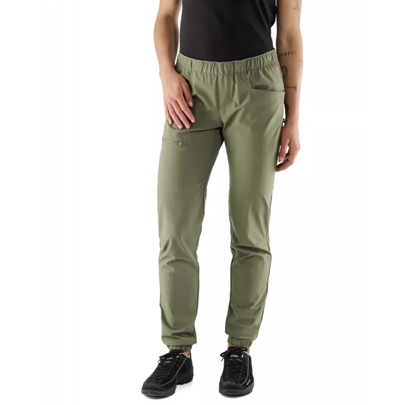 EDELRID Sieviešu kāpšanas bikses Radar Pants II Algae Green