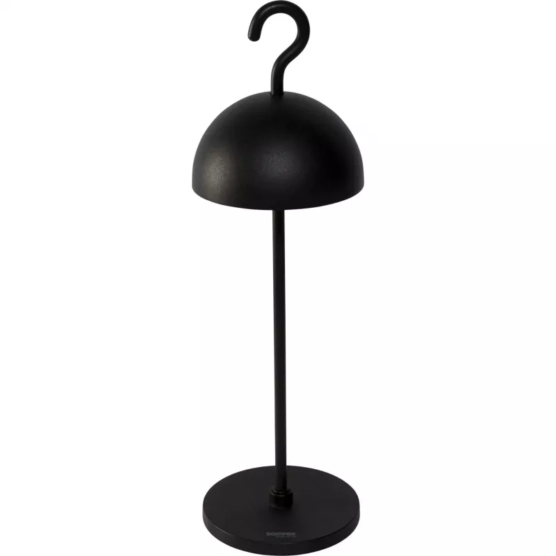 Sompex HOOK Black Table Lamp with Integrated LED and Touch Dimmer