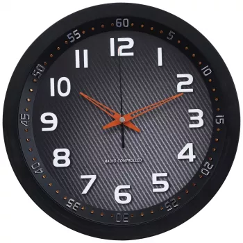 Technoline WT 8972 sienas pulkstenis - kvarca - analogs - balts ciparnīca - melns rāmis - 25,5 cm
