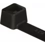 HellermannTyton T18L PA66W BK 100 Kabeļu saite, melna, 205 mm x 2,5 mm, 100 iepakojumā