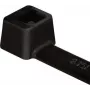 HellermannTyton T80L-W-BK-C1 Kabeļu saite, T-Series, iekšēji robotizēta, 390 mm x 4,7 mm, melna, 100 iepakojums