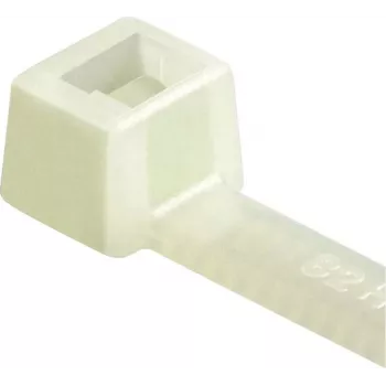 HellermannTyton T-Series Internally Serrated Cable Tie, 365mm x 7.6mm, PA66, Natural (Transparent), 100 Pieces (111-14819)