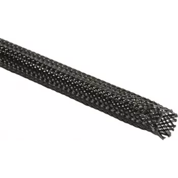 HellermannTyton Helagaine HEGPX30 Pīta Uzmava, 30mm Nominālais Diametrs, 19-45mm Kūlis, Poliesters (PET), Melna, -50 līdz 150°C, UL Atbilstoša